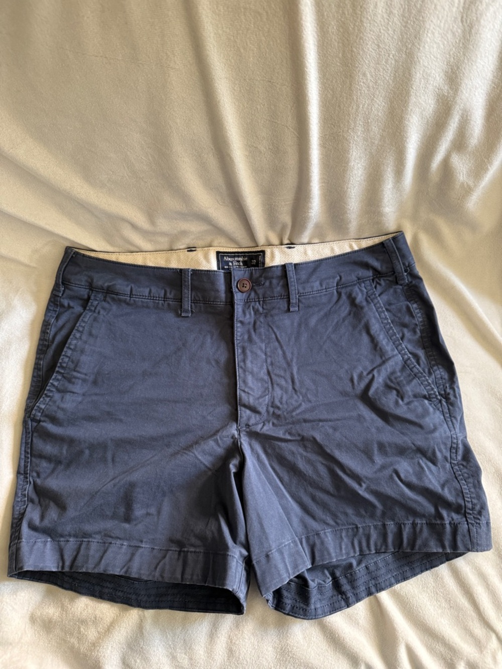 Abercrombie & Fitch Navy Casual Chino Shorts
